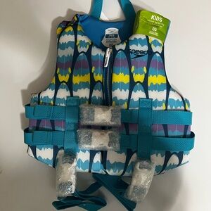 NWT Speedo Kids' PFD Life Jacket Vest 30-50 lbs.